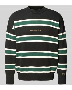 BLKVIS Strickpullover Mit Rundhalsausschnitt - Schwarz
