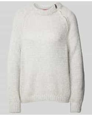 MAX&Co. Gebreide Pullover Met Ronde Hals - Wit