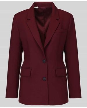 SELECTED Regular Fit Longblazer aus Viskose-Mix Modell 'RITA' - Rot