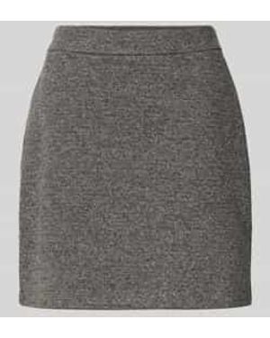 Marc O' Polo Slim Fit Minirok Van Tweed-Jersey - Grijs