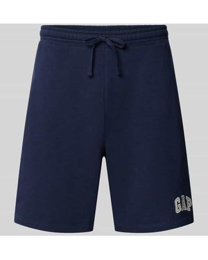 Gap Straight Fit Shorts mit Logo-Stitching Modell 'Heritage' - Blau