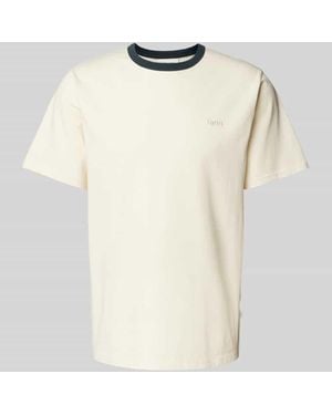 Forét T-Shirt Mit Label-Stitching Modell 'Honey' - Natur