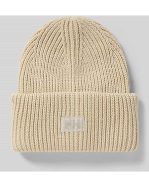 Helly Hansen Beanie mit Label-Patch - Natur