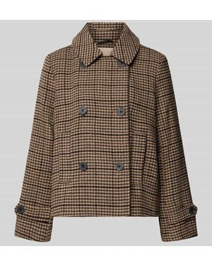 Freequent Jacke mit Ärmelriegeln Modell 'Salia' - Braun