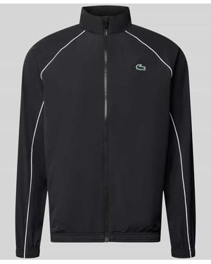 Lacoste Regular Fit Trainingsjacke mit Logo-Patch - Schwarz