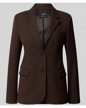 Mango Regular Fit Blazer mit Viskose-Anteil Modell 'Bergen' - Braun