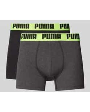 PUMA Boxershort Met Labeldetail - Groen
