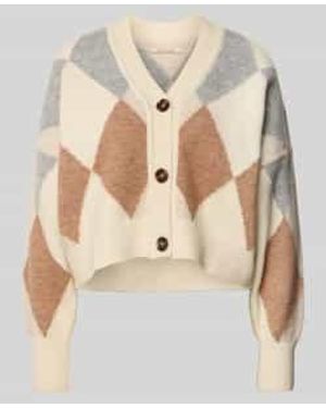 Barbour Boxy Fit Gebreid Jack Van Wolmix, Model 'Silvia' - Naturel