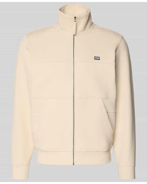 Helly Hansen Sweatjacke mit Label-Patch Modell 'KOSTER' - Natur
