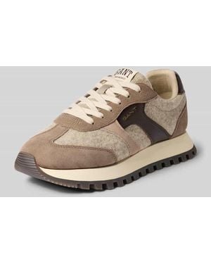 GANT Sneaker aus Leder-Mix Modell 'Caffay' - Natur