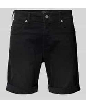 Replay Tapered Fit Korte Jeans Met Steekzakken - Zwart