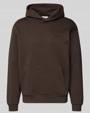 Review Hoodie Met Kangoeroezak - Bruin