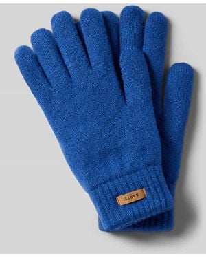 Barts Handschuhe mit Label-Patch Modell 'Witzia' - Blau