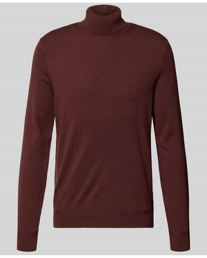 Cinque Rollkragenpullover aus Viskose-Mix Modell 'Nick' - Rot