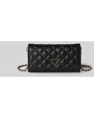 Guess Clutch Met Doorgestikte Naden En Labelapplicatie - Grijs
