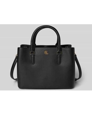 Ralph Lauren Handtasche mit Tragehenkel Modell 'MARCY' - Schwarz