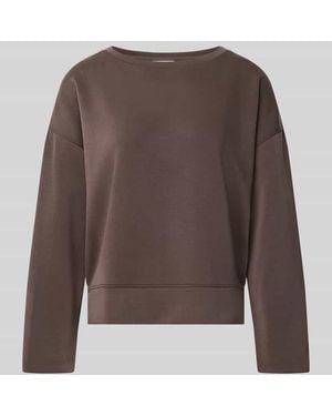 Comma, Sweatshirt mit Viskose-Anteil - Braun