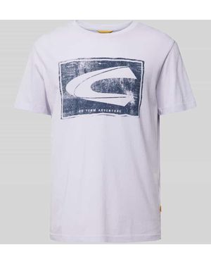 Camel Active T-Shirt Mit Label-Print - Blau