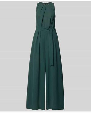 Zero Jumpsuit mit Bindegürtel und Eingrifftaschen - Grün