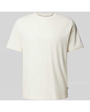 Pepe Jeans T-Shirt Mit Label-Stitching Modell 'Connor' - Weiß