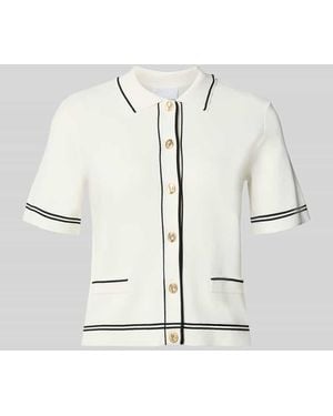Jake*s Cardigan aus Viskose-Mix mit 1/2-Arm - Natur