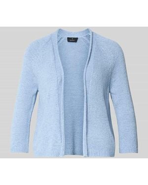 Monari Cardigan mit offener Front - Blau