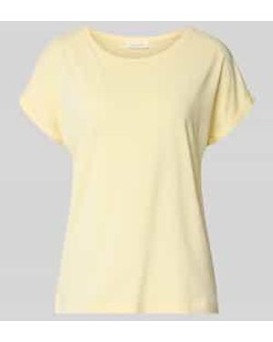 Christian Berg Women Regular Fit T-Shirt Met Ronde Hals - Geel