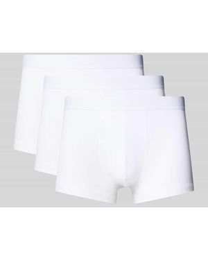 BOSS Regular Fit Boxershorts aus Baumwoll-Mix im 3er-Pack - Weiß