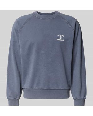 Officine Generale Sweatshirt aus reiner Baumwolle - Blau