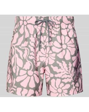 Boardies Badehose im Allover-Look Modell 'Melo' - Pink