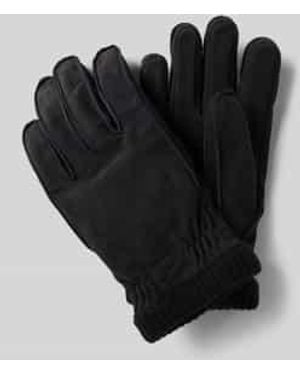 Hestra Handschoenen Met Labeldetail, Model 'Joar' - Zwart