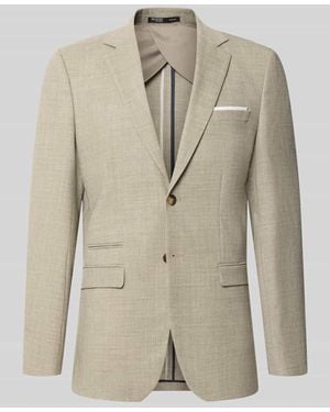 SELECTED Slim Fit Anzugsakko mit Woll-Anteil Modell 'OASIS' - Natur