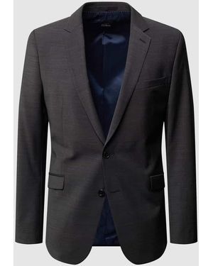 Strellson Slim Fit 2-Knopf-Sakko Mit Stretch-Anteil 'Flex Cross' - Blau