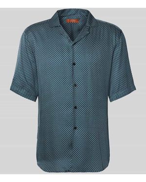 Cruna Regular Fit Freizeithemd aus Viskose - Blau