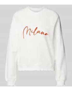 Rich & Royal Sweatshirt Met Statement-opschrift - Grijs
