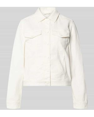 S.oliver Regular Fit Jeansjacke aus Baumwoll-Mix - Weiß