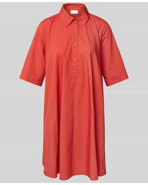 Jake*s Hemdblusenkleid Mit Knopfleiste - Rot