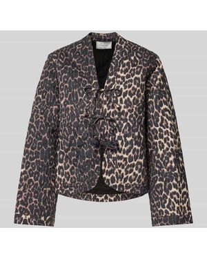 Neo Noir Jacke Mit Schalkragen Modell 'Dubbie' - Grau