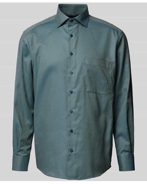 Eterna Comfort Fit Business-Hemd Mit Kentkragen - Blau