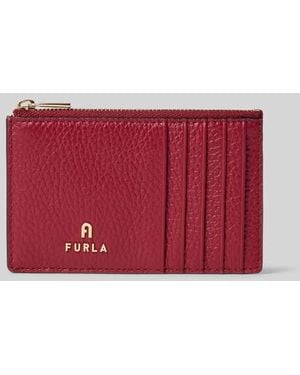 Furla Kartenetui aus echtem Leder Modell 'CAMELIA' - Rot