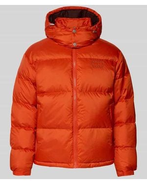 Tommy Hilfiger Regular Fit Steppjacke mit Daunen-Feder-Füllung Modell 'ALASKA' - Orange