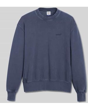 Levi's Relaxed Fit Sweatshirt aus Baumwoll-Mix - Blau