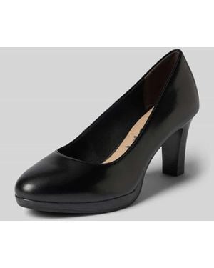 Tamaris Pumps in Leder-Optik - Schwarz