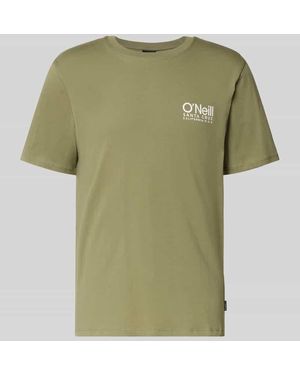 O'neill Sportswear T-Shirt mit Logo-Print und Rundhalsausschnitt - Grün