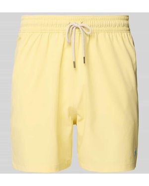 Polo Ralph Lauren Badehose mit Tunnelzug Modell 'TRAVELER' - Gelb