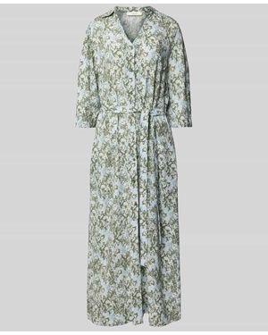 SELECTED Fließendes Maxikleid aus reiner Viskose Modell 'FLORA' - Mehrfarbig