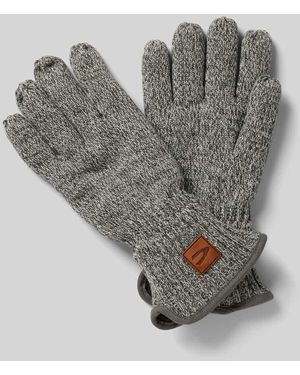Camel Active Handschuhe Mit Label-Detail - Grau