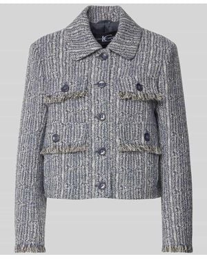 Luisa Cerano Blazer Mit Umlegekragen - Grau