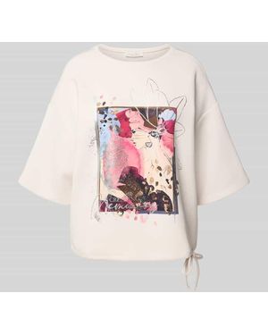 Christian Berg Women Sweatshirt mit 1/2-Arm und Tunnelzug - Pink
