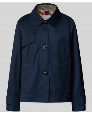 GIL BRET Jacke mit Umlegekragen und Eingrifftaschen - Blau